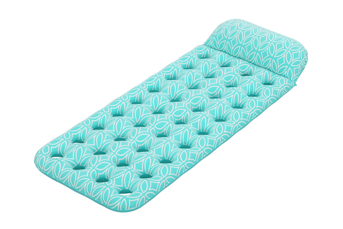 Bestway 1.98m x 74cm Comfort Plush Floating Mat (Contents: 1 Mat, Repair Patch)