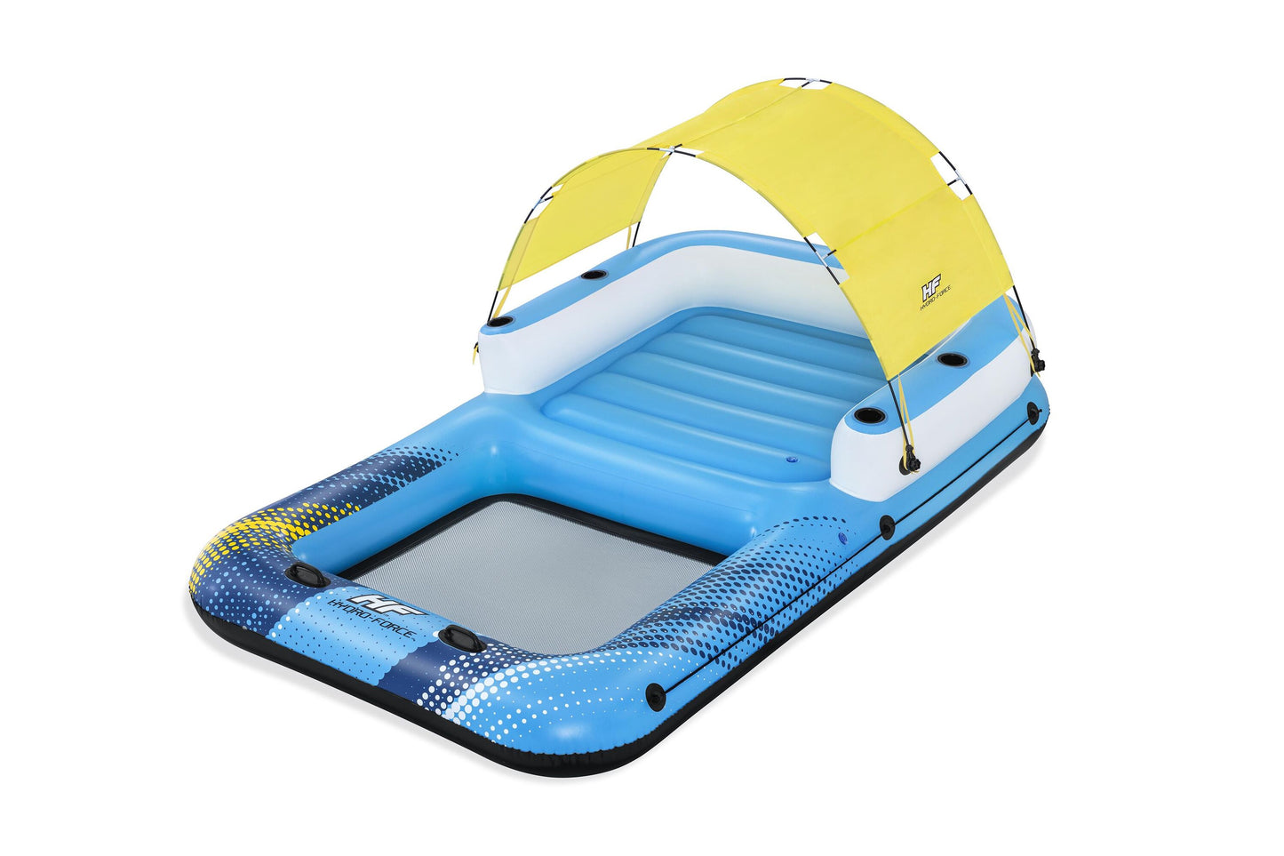 Bestway 3.20m x 1.98m summer oasis island (contents:1 island, 1 sunshade, 1 anchor bag,repair patch)