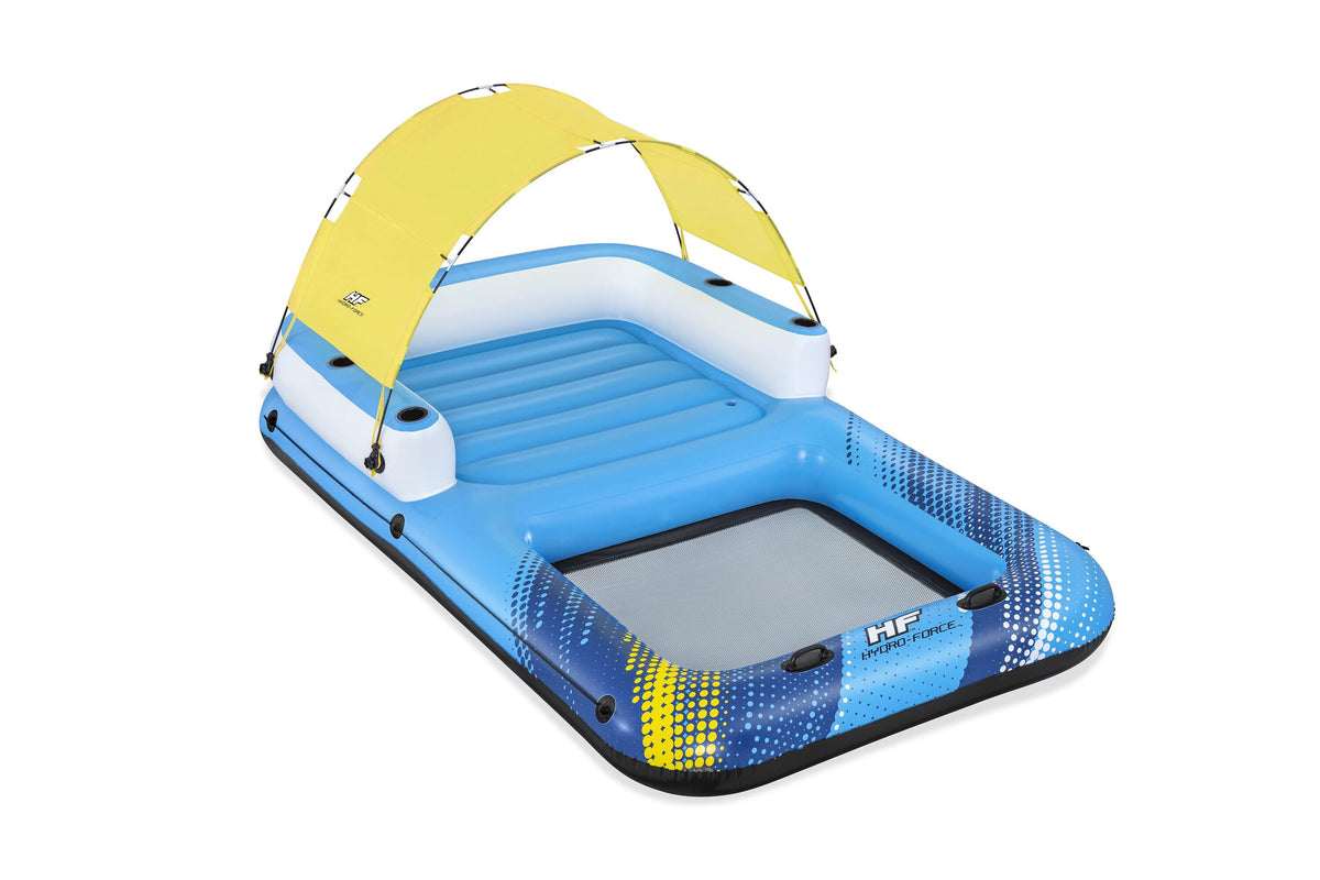 Bestway 3.20m x 1.98m summer oasis island (contents:1 island, 1 sunshade, 1 anchor bag,repair patch)
