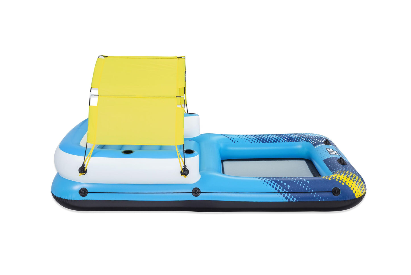 Bestway 3.20m x 1.98m summer oasis island (contents:1 island, 1 sunshade, 1 anchor bag,repair patch)