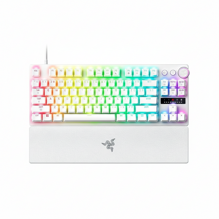 RAZER Huntsman V3 Pro Tenkeyless Gaming Keyboard - White - US Layout