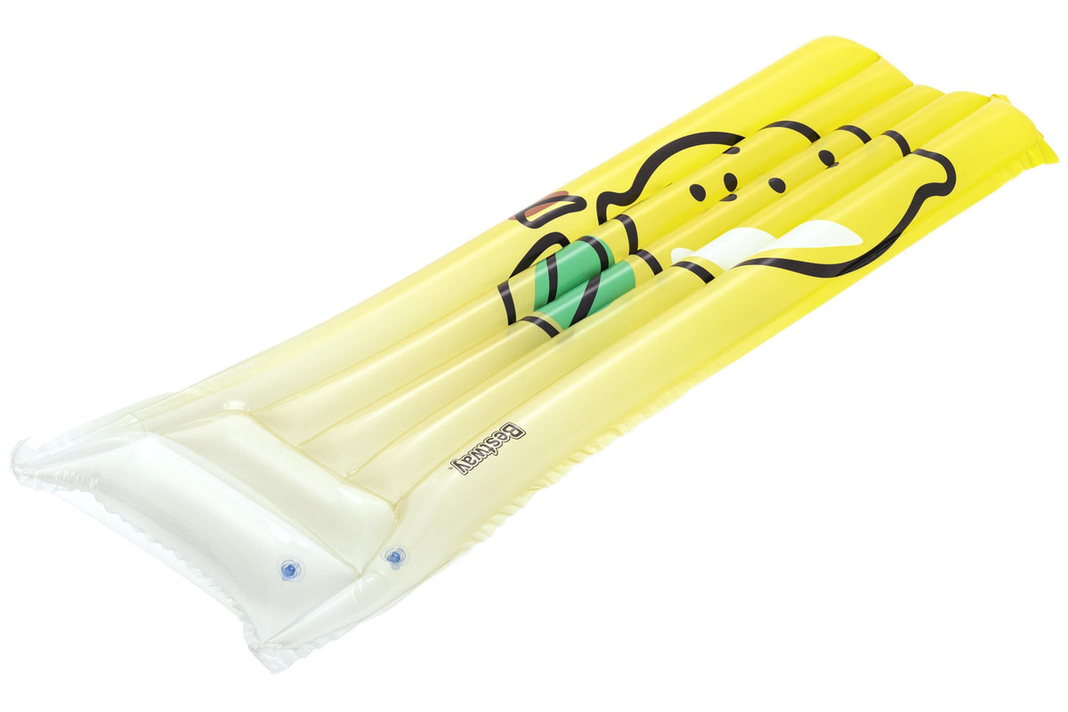 Bestway 1.83M X 69Cm Fresh Squeezed Lemon Floating Mat (1 Floating Mat, Repair Patch)