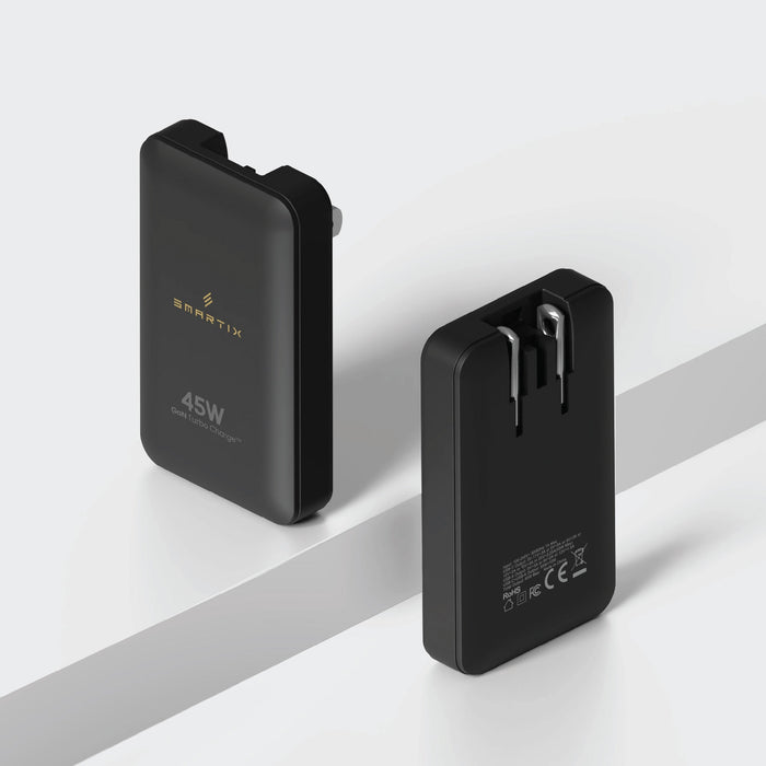 Smartix Premium Slim 45W GaN Wall Adaptor