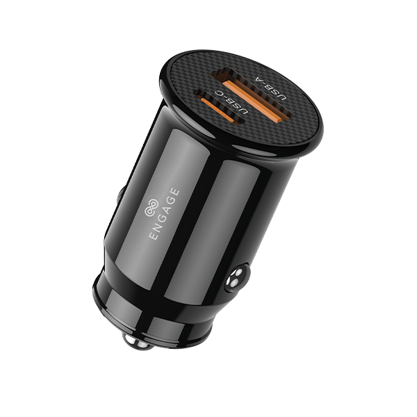 Engage Dual Port Car Charger 45W (Usb-A + Usb-C)(8954526522371)