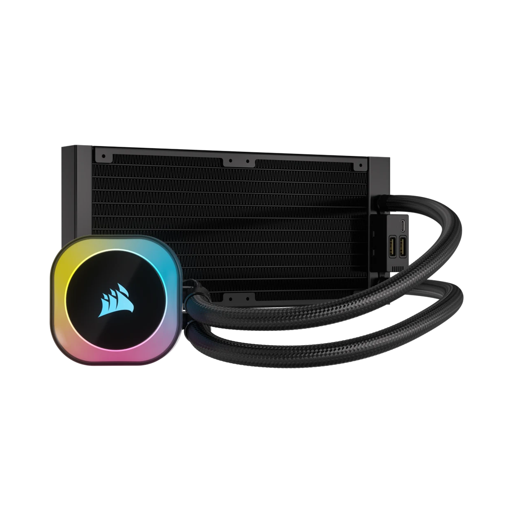 CORSAIR iCUE LINK H100i RGB AIO Liquid CPU Cooler - 240mm / Black