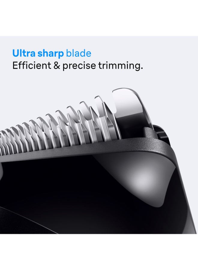 Braun All-in-One Series 3, 8in1 Grooming Kit, Ultra Sharp Blade, 14 Lengths, AIO3540 Metallic Black