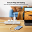 UGREEN 3-Outlet Surge Protector Master Switch Extension - 30W / USB-C / USB / White