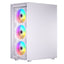 Twisted Minds Phantom Series ATX Mid Tower Gaming Case - White (4 ARGB Fans Included)