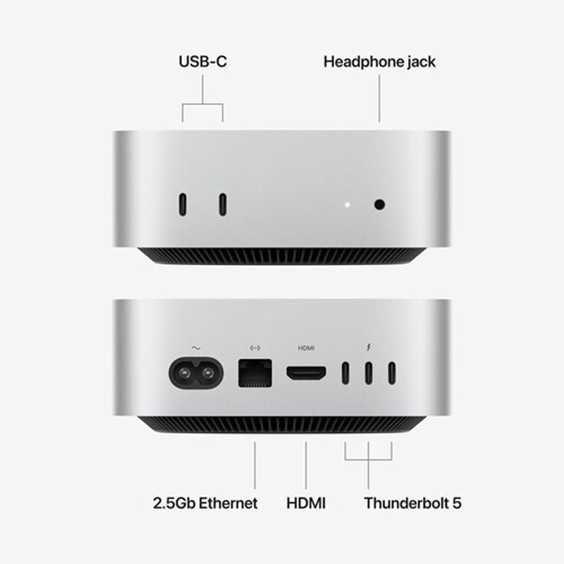 Apple Mac Mini - M5 Pro / 18-Core CPU / 20-Core GPU / 64GB RAM / 1TB SSD / Silver / 1YW