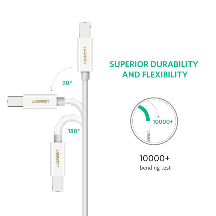 UGREEN USB-C to USB-B Printer Cable - 2 Meter / Black