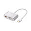 UGREEN USB Type C to HDMI + VGA Converter - White