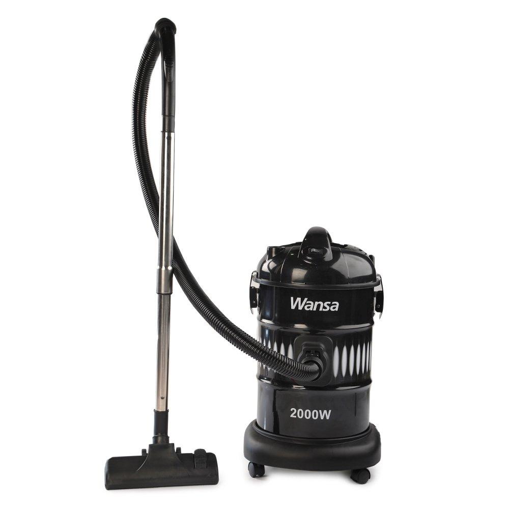 Wansa Drum Type Vaccum Cleaner,2000W, 25 Liter, ZL14 - Black