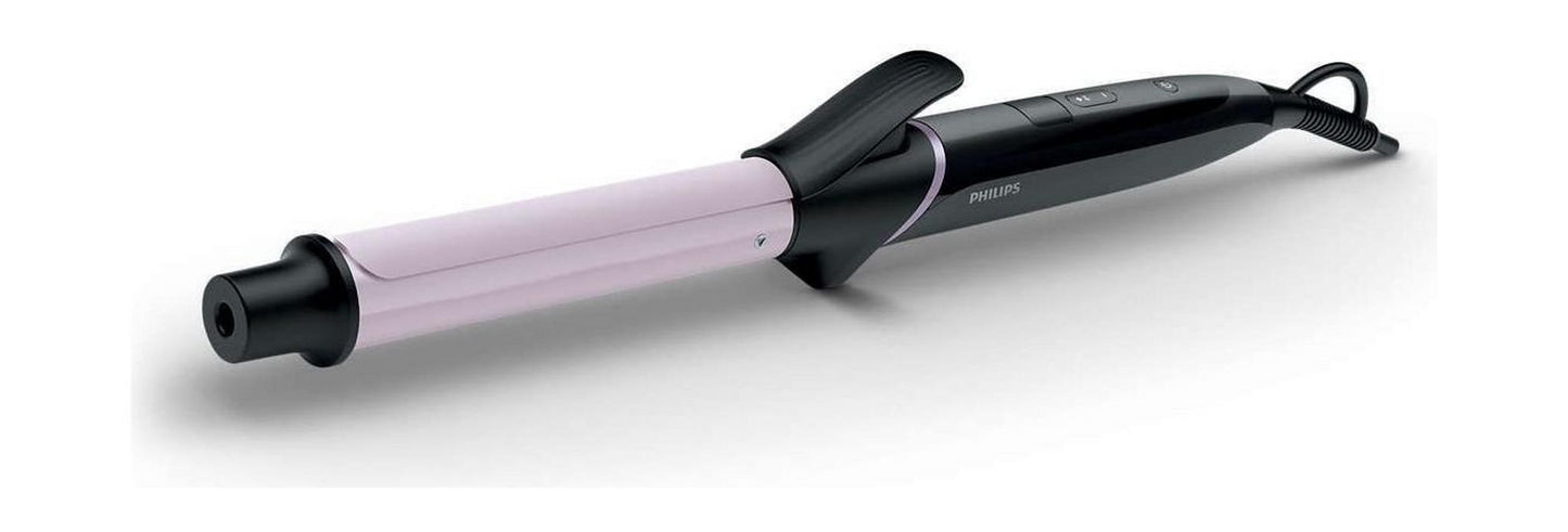 Philips StyleCare Hair Curler with Tourmaline Ceramic Coating, 8 Digital Heat Settings, 25mm Medium Barrel, BHB864/03 - Black/White
