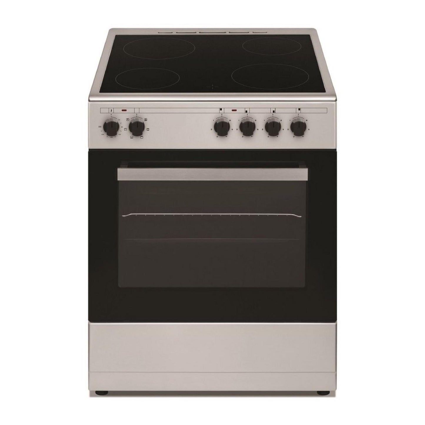 Wansa 4 Ceramic Burners Electric Cooker, 60x60cm, WCT6040041X - Stainless Steel