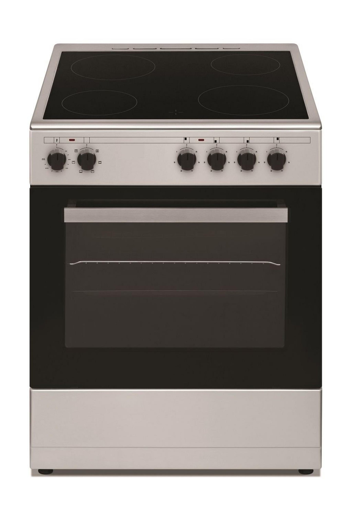 Wansa 4 Ceramic Burners Electric Cooker, 60x60cm, WCT6040041X - Stainless Steel