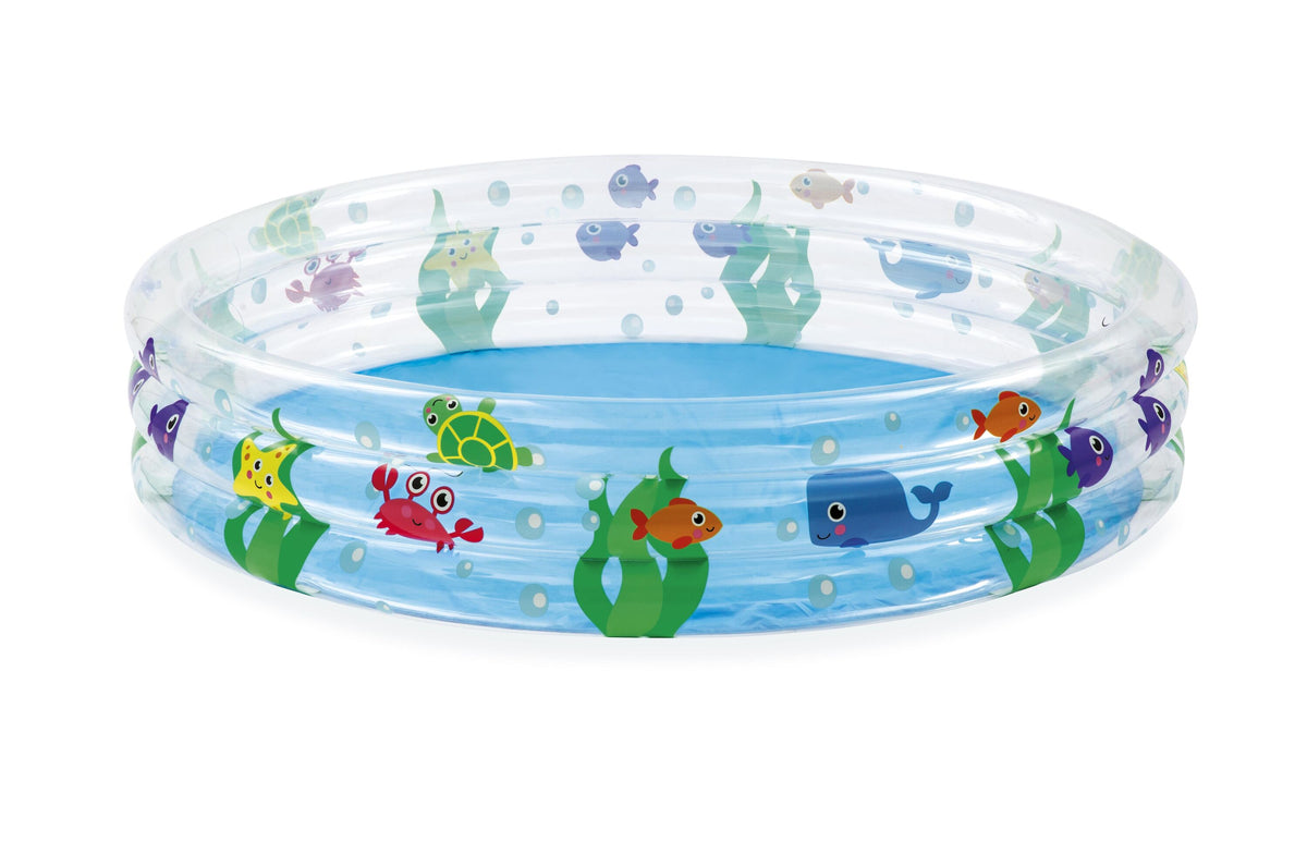 Bestway 1.52m x h30cm deep dive 3-ring pool (contents:one pool, repair patch) age 2+