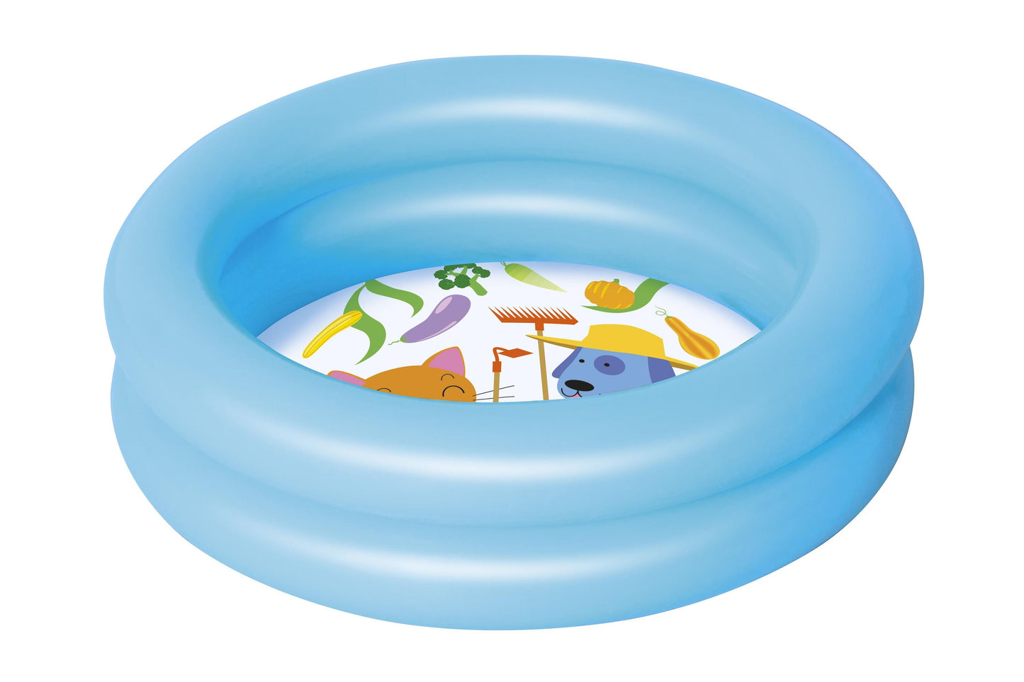 Bestway 61cm x h15cm round 2-ring kiddie pool (contents:one pool, repair patch) age 2+