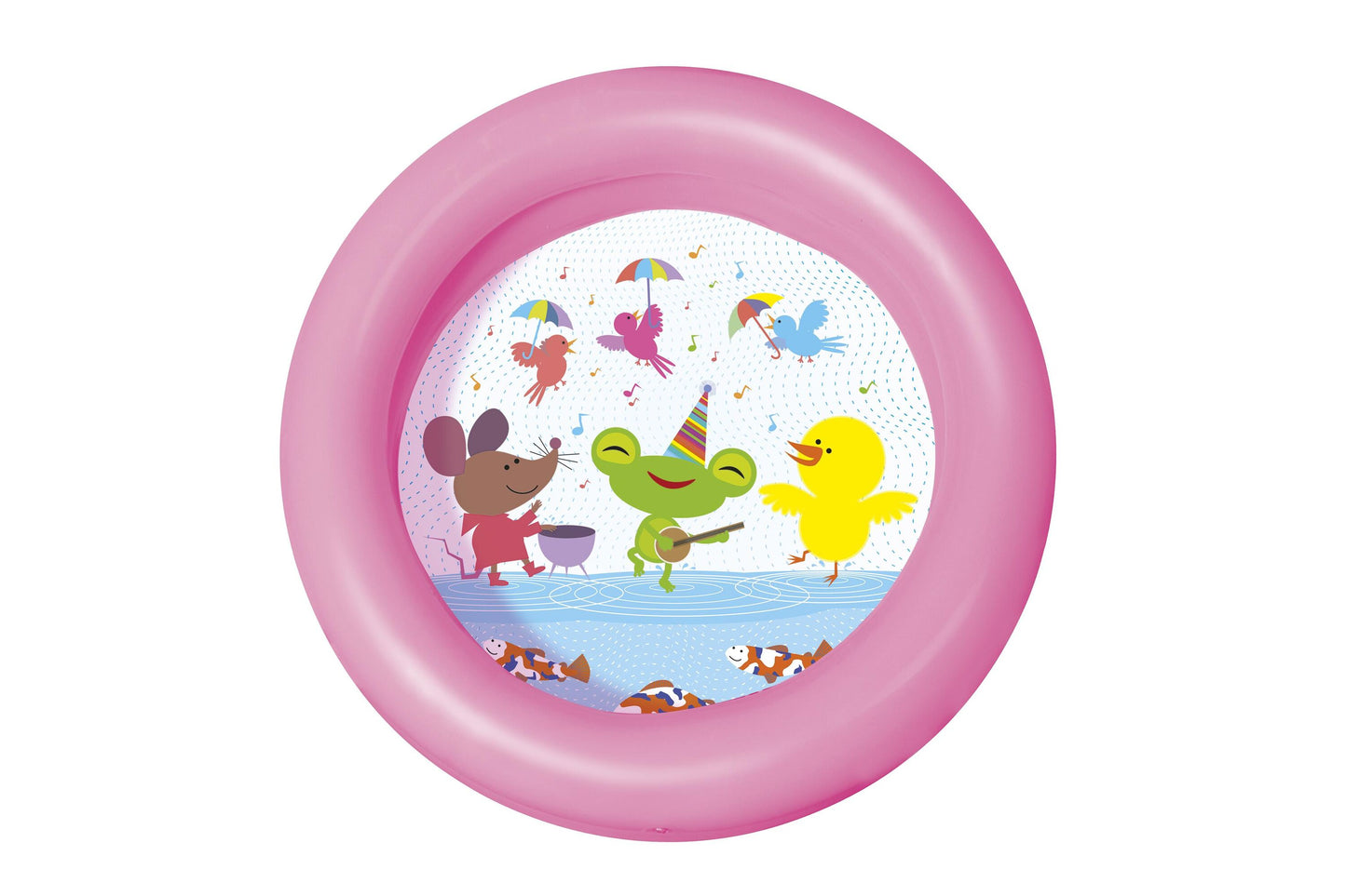 Bestway 61cm x h15cm round 2-ring kiddie pool (contents:one pool, repair patch) age 2+