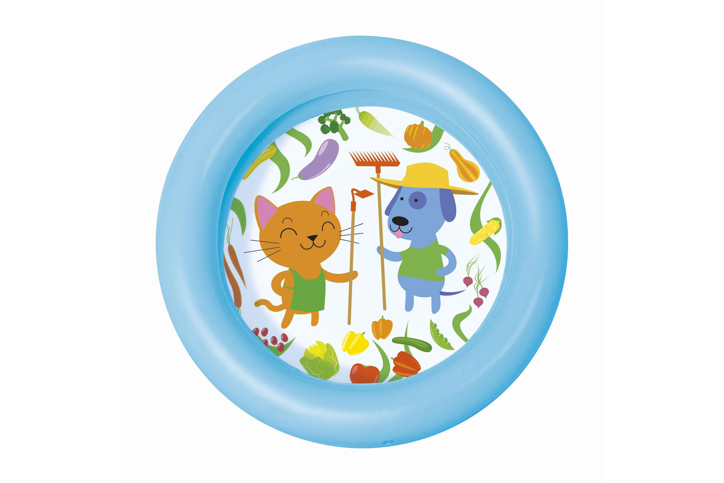 Bestway 61cm x h15cm round 2-ring kiddie pool (contents:one pool, repair patch) age 2+