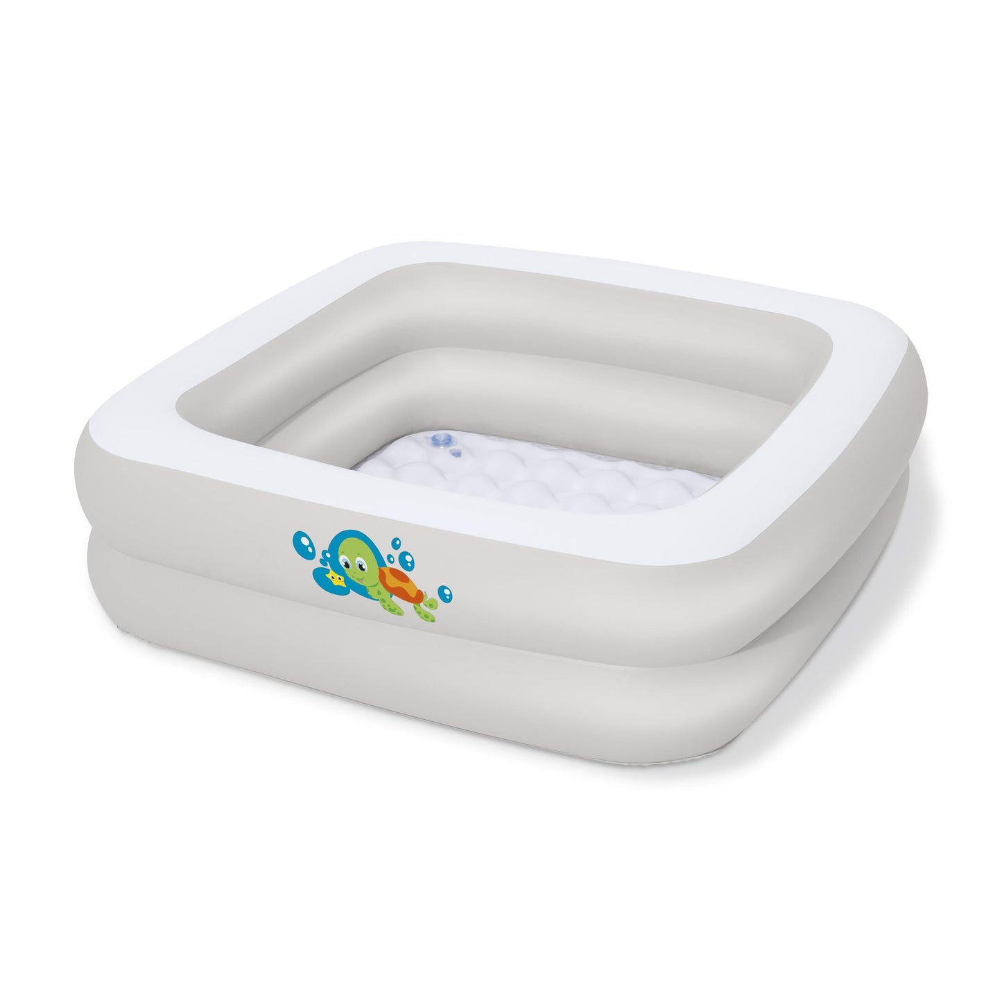 Bestway 86cm x 86cm x 25cm scrub-a-dub baby tub (contents:1 tub, repair patch) age 0-3