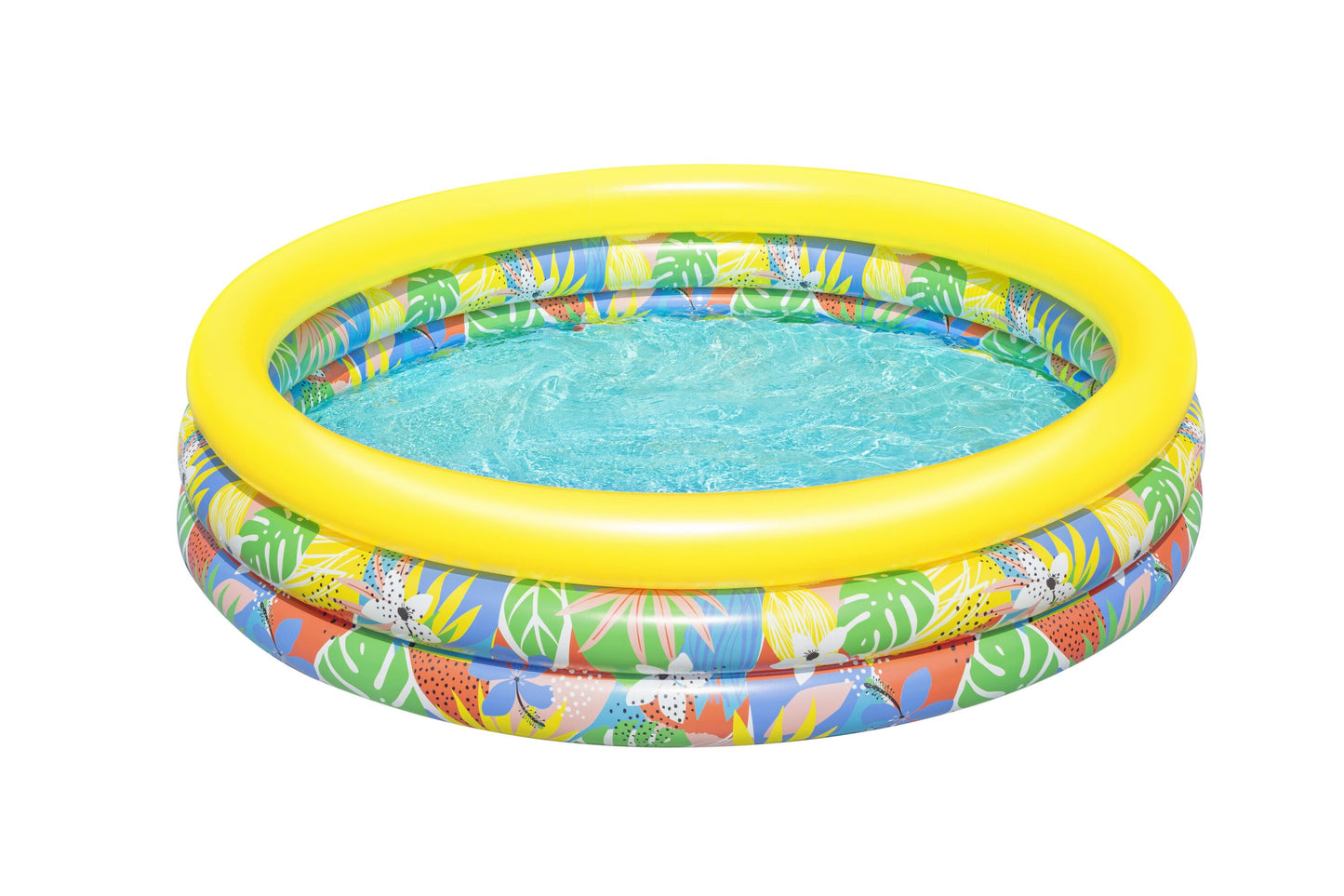 Bestway 1.68m x h38cm floral paradise play pool (contents:1 pool, repair patch) age 2+