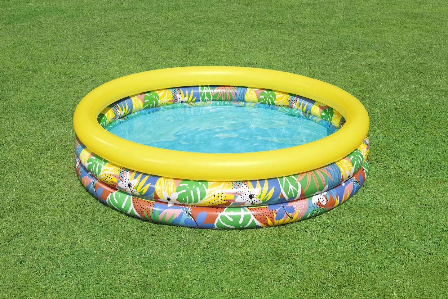 Bestway 1.68m x h38cm floral paradise play pool (contents:1 pool, repair patch) age 2+