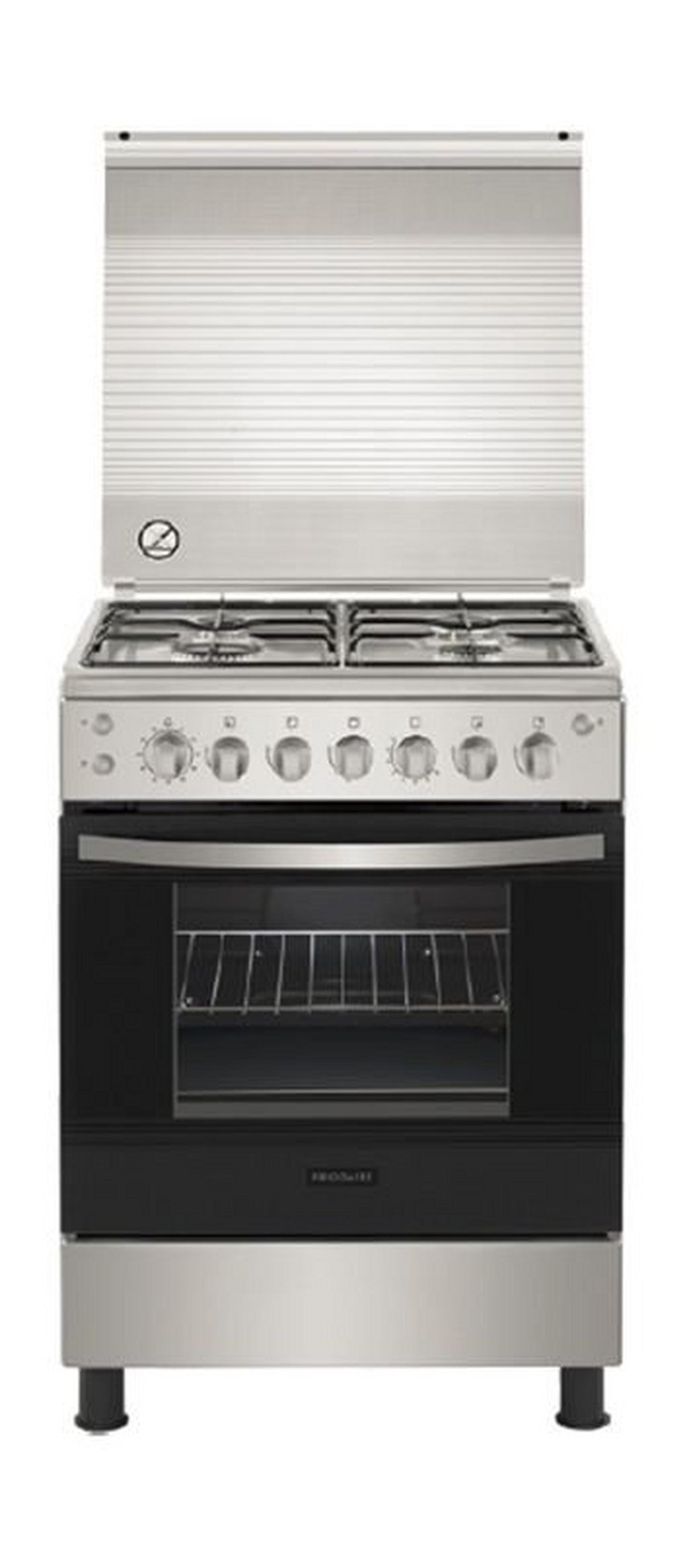 Frigidaire 4 Burners Gas Cooker, 60X60cm, FNGB60JGRSO - Stainless Steel