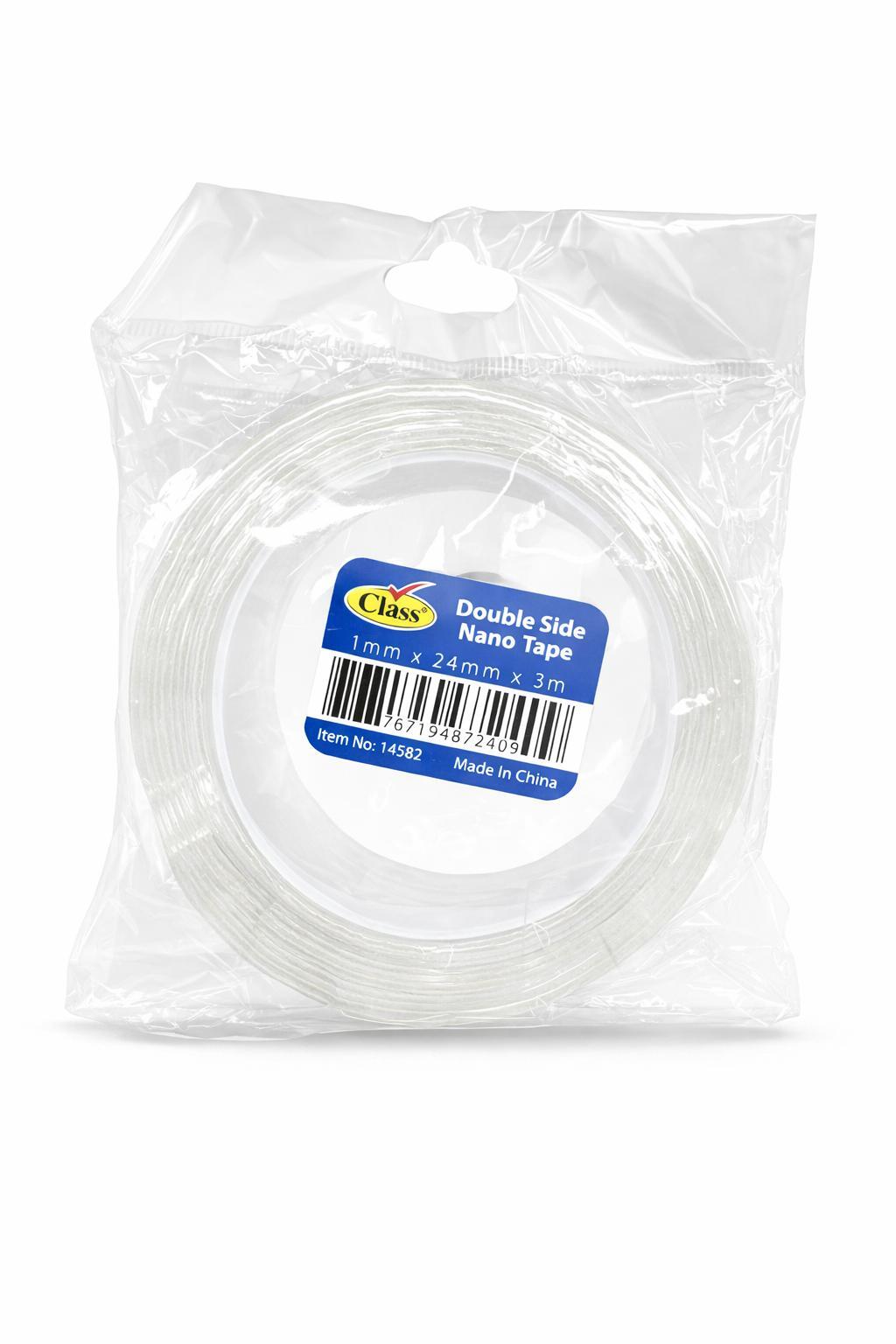 Class 24mm x 3m Clear Double Sided Tape