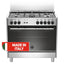 Lagermania 5 Burners Gas Cooker, 90x60cm, AMS95C31DX - Stainless Steel