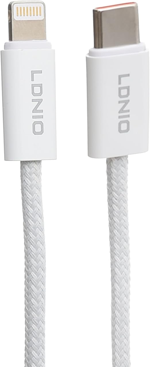 LDNIO LC901I USB-C to Lightning Cable - 65W / 1 Meter / White