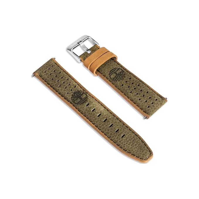 Timberland Daintree Leather Strap For Apple Watch Ultra/45/44/42/22mm - Green Leather