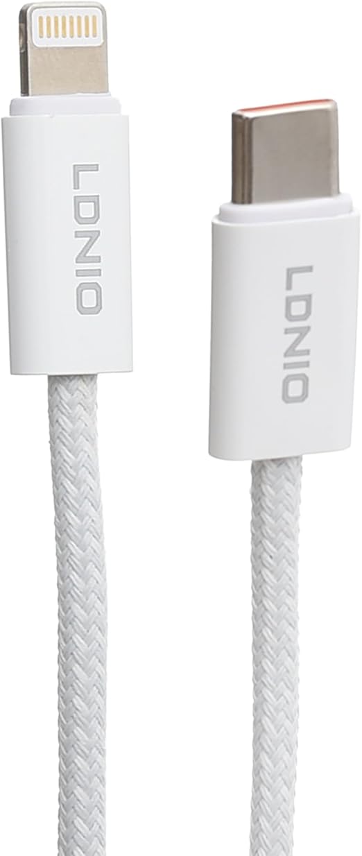 LDNIO LC901I USB-C to Lightning Cable - 65W / 1 Meter / White