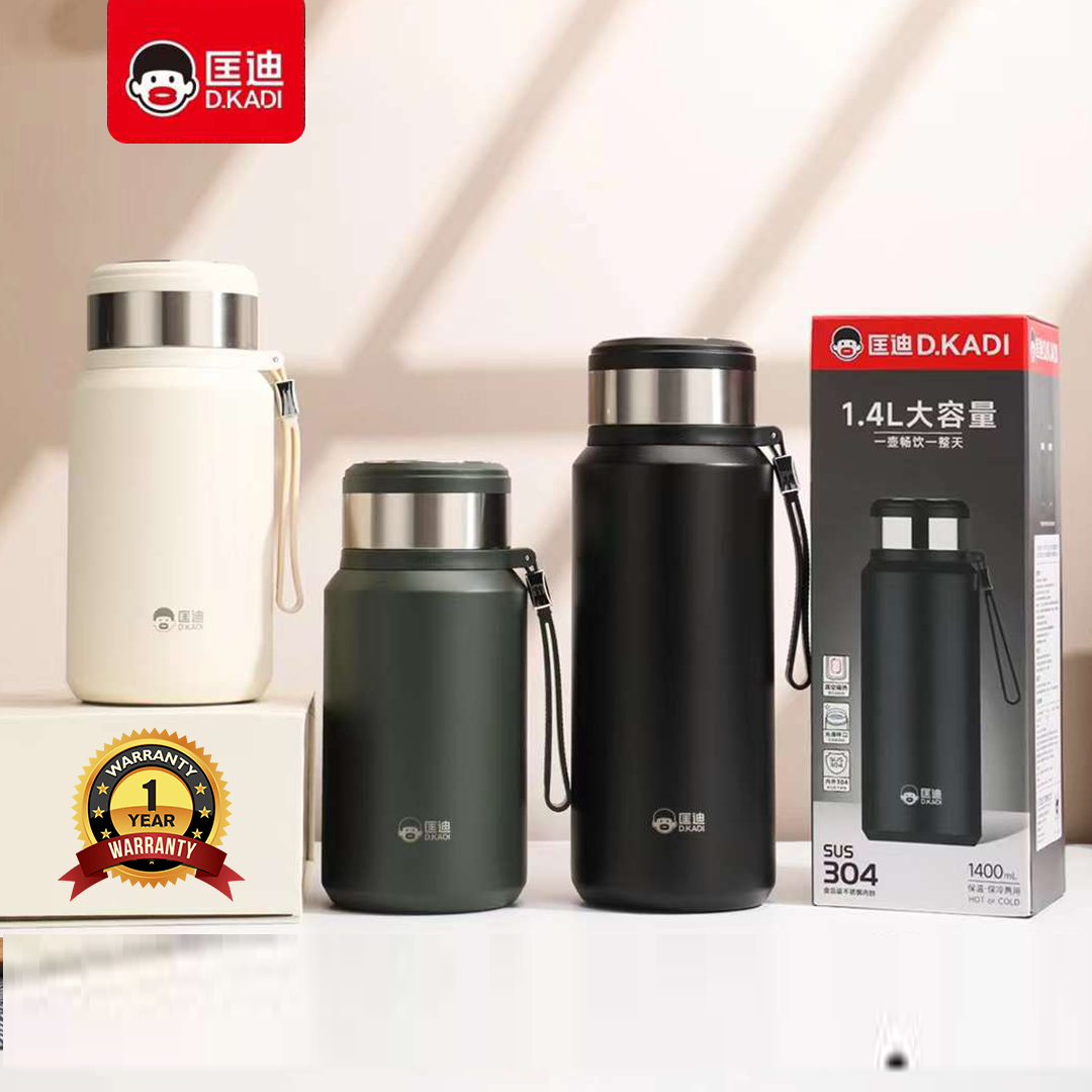 D.kadi 5202 Vacuum Bottle 1.4L - Green