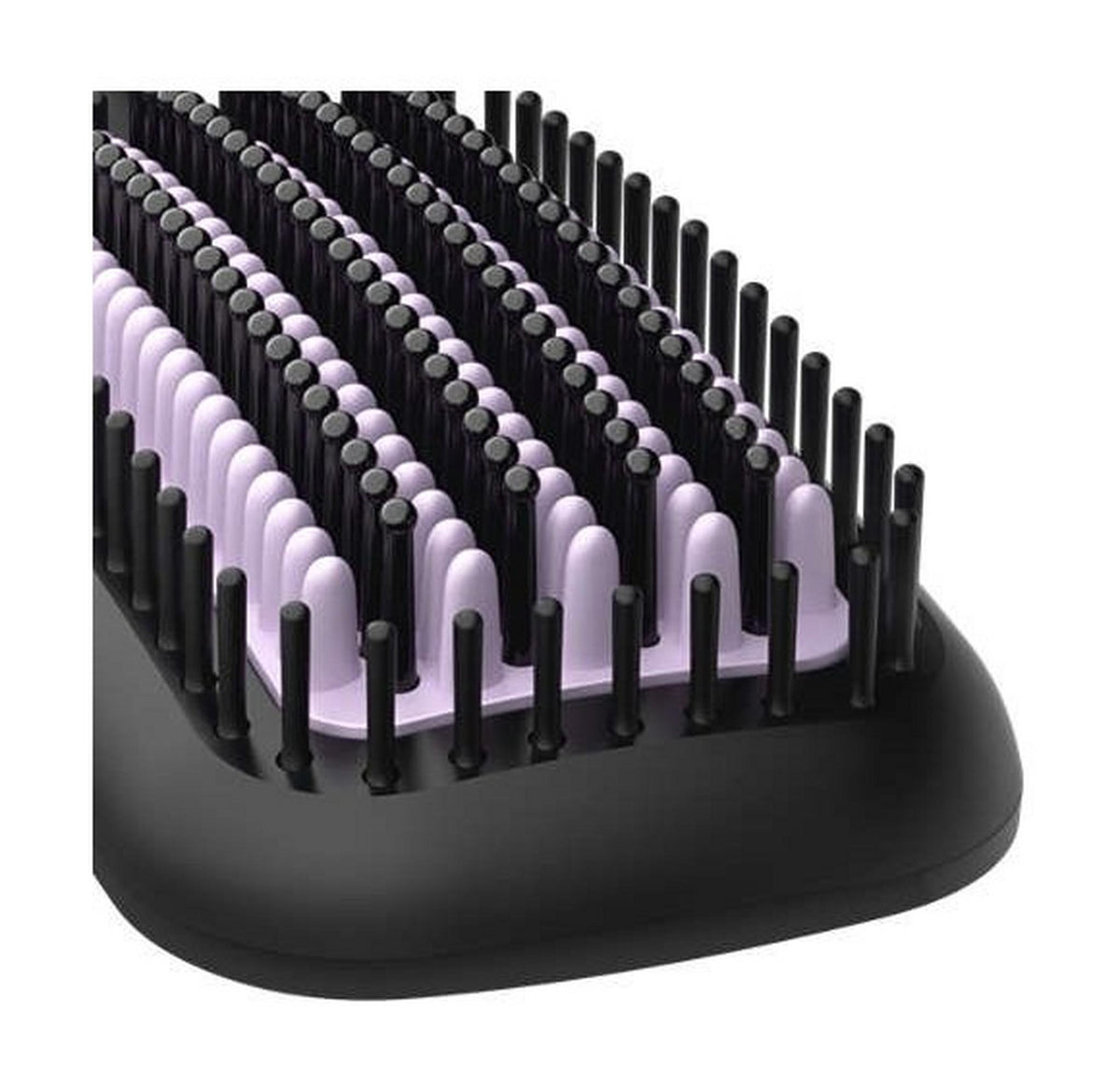Philips Heated Straightening Brush with Ionic Care, 2 Heat Settings, BHH880/03 - Black/Violet