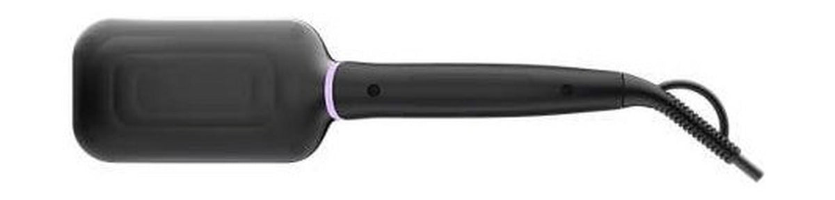 Philips Heated Straightening Brush with Ionic Care, 2 Heat Settings, BHH880/03 - Black/Violet