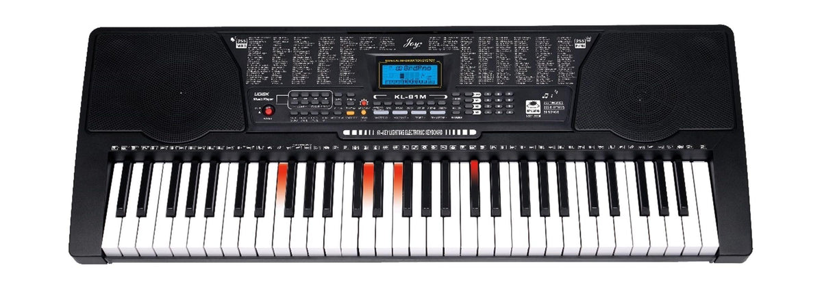 Wansa 61 Keys Musical Keyboard, KL-91M - Black