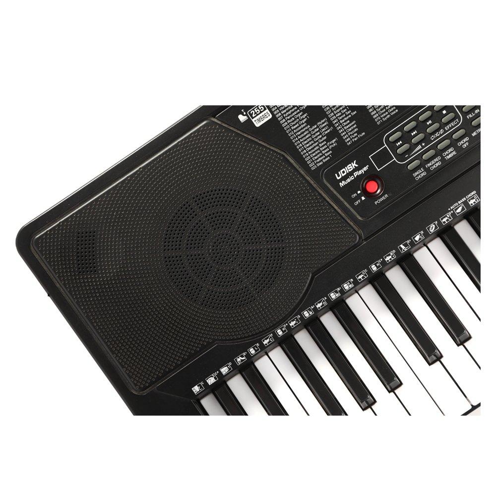 Wansa 61 Keys Musical Keyboard, KL-91M - Black