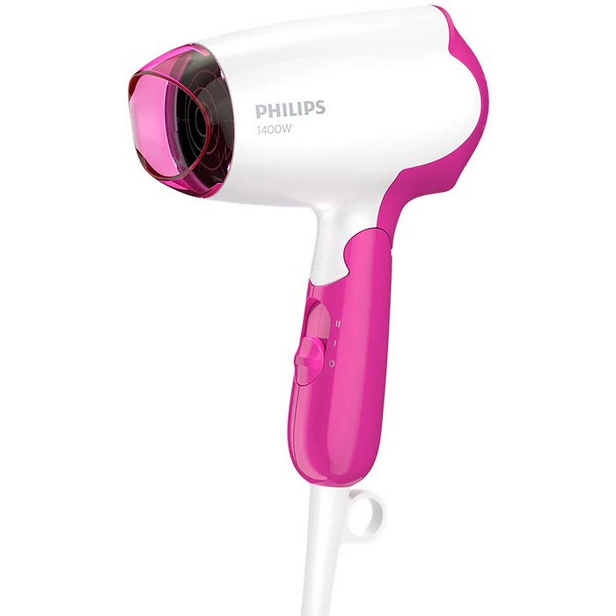 Philips Hair Dryer with Compact and Ergonomic Design for Quick, Easy and Gentle Results, 1400W, BHD003/03 - Pink/White