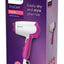 Philips Hair Dryer with Compact and Ergonomic Design for Quick, Easy and Gentle Results, 1400W, BHD003/03 - Pink/White