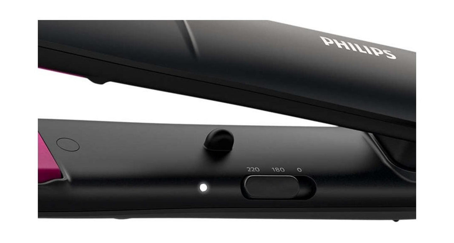 Philips Hair Straightener Keratin Ceramic with ThermoProtect Technology, 180°C / 220°C, BHS375/03 - Black