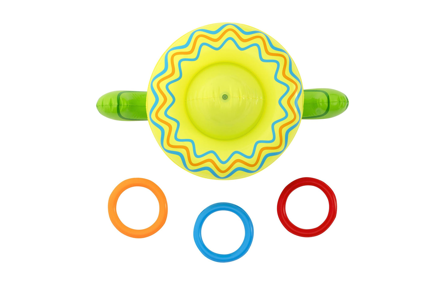 Bestway 1.05m x 60cm x 1.05m sweet & spiky cacti sprinkler (contents:one cacti,one swimming circle,three rings, heavy-duty repair patch) age 2+
