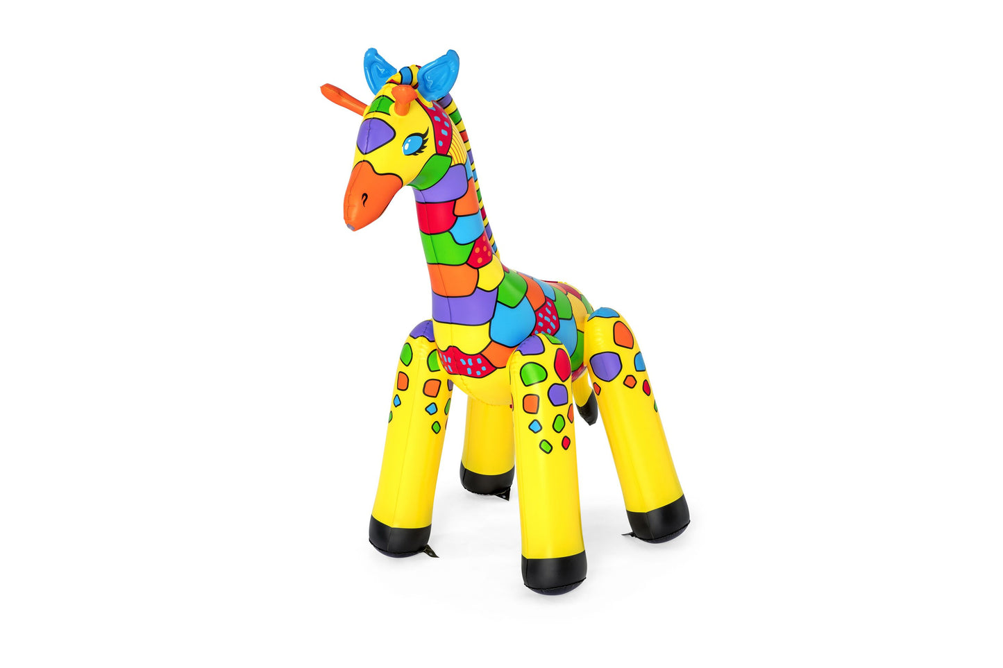 Bestway 1.42m x 1.04m x 1.98m jumbo giraffe sprinkler (contents:one sprinkler, heavy-duty repair patch) age 2+