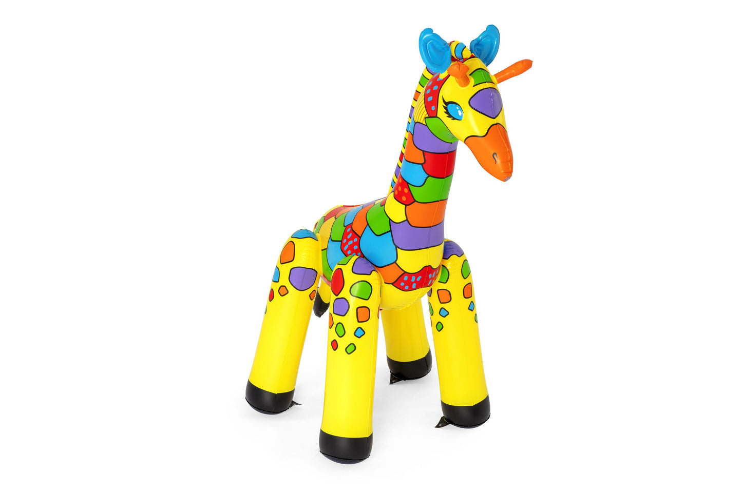 Bestway 1.42m x 1.04m x 1.98m jumbo giraffe sprinkler (contents:one sprinkler, heavy-duty repair patch) age 2+