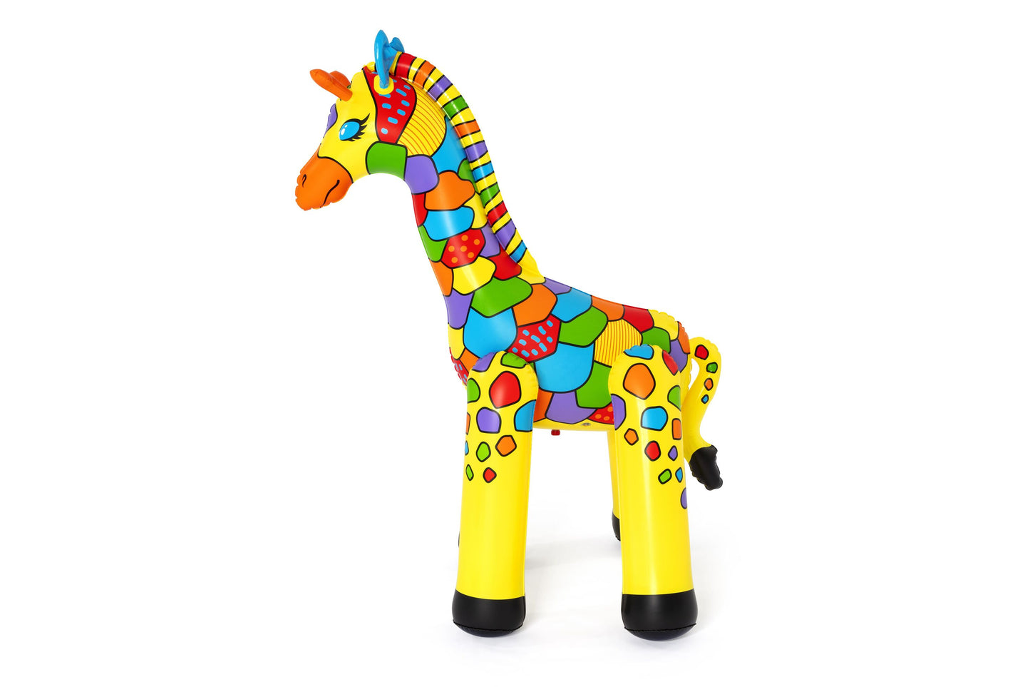 Bestway 1.42m x 1.04m x 1.98m jumbo giraffe sprinkler (contents:one sprinkler, heavy-duty repair patch) age 2+