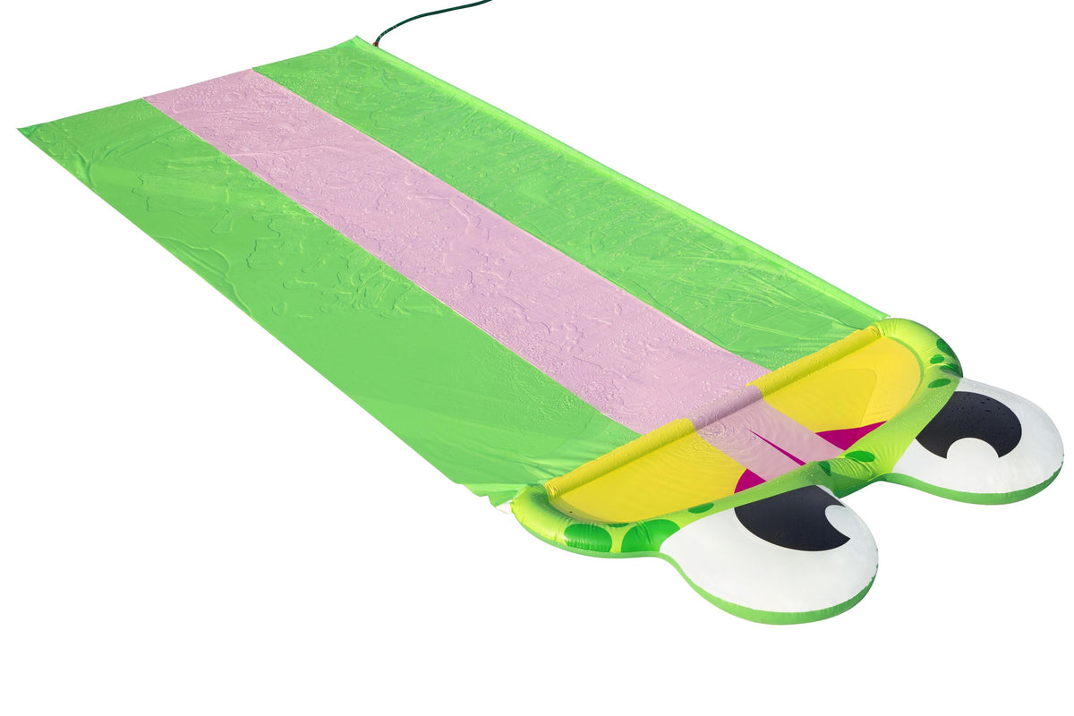 Bestway 4.88m friendly frog slide (contents:one water slide, repair patch) age 3+