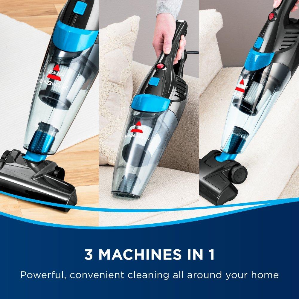 Featherweight 2-in-1 Upright Hand & Stair Vacuum Cleaner - 450W / 0.5Litre / Black & Blue