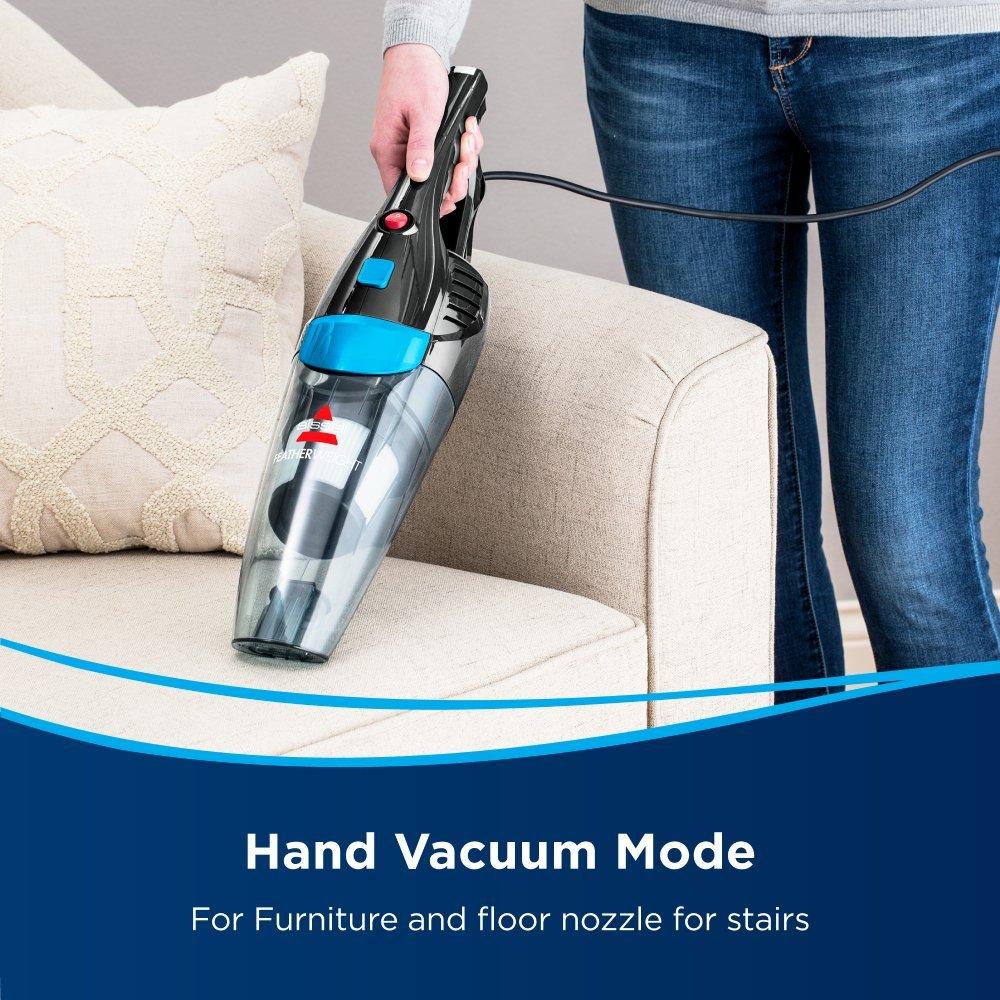 Featherweight 2-in-1 Upright Hand & Stair Vacuum Cleaner - 450W / 0.5Litre / Black & Blue