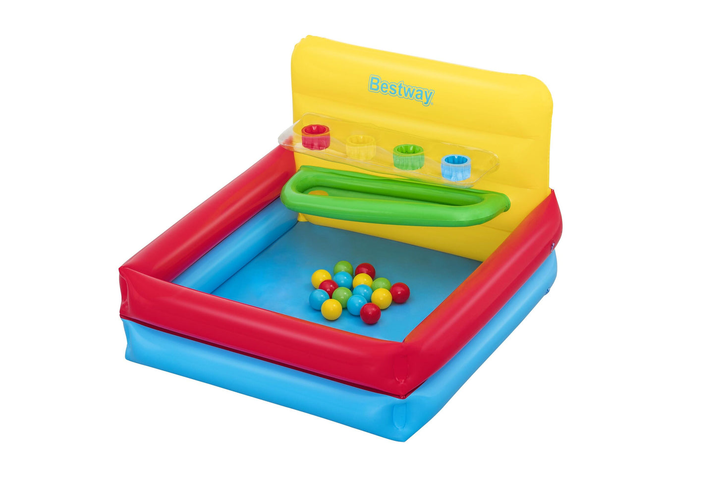 Bestway 1.04m x 94cm x 61cm sort n' play ball pit (contents:contents:1 ball pit, 15 play balls, repair patch) age 2+