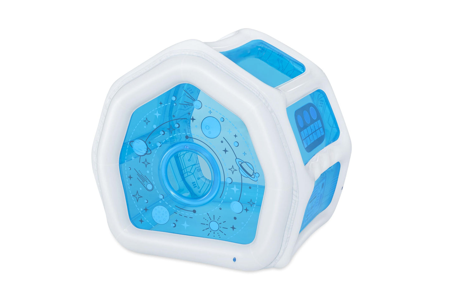 Bestway 49" x 41" x 46"/1.25m x 1.05m x 1.17m space station exploration playhouse (1 play house, 6 play balls, repair patch.) age 2+