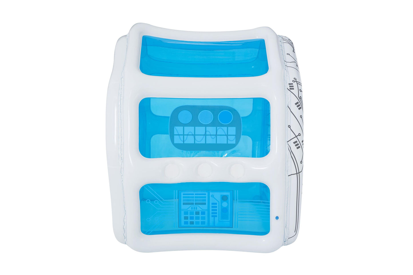 Bestway 49" x 41" x 46"/1.25m x 1.05m x 1.17m space station exploration playhouse (1 play house, 6 play balls, repair patch.) age 2+